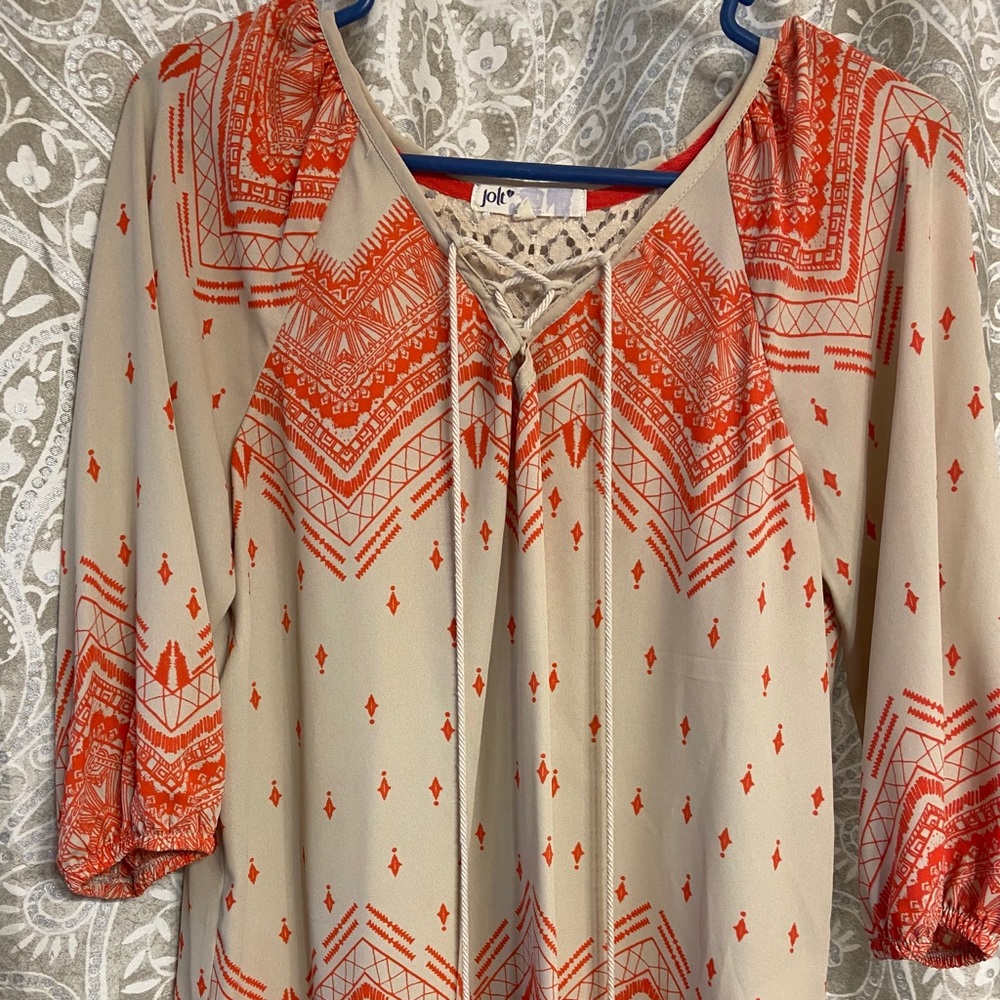 Boho Printed Top - Picture 3 of 3